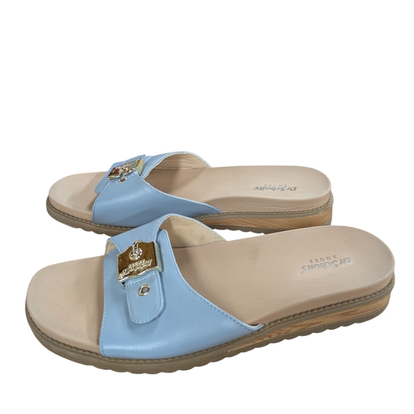 Dr. Scholl's Shoes - Dr. Scholls Buckle Slide Sandal Island Icon Blue Size 9